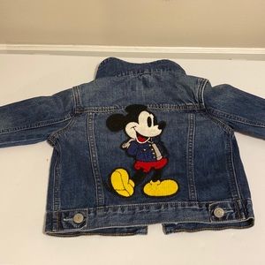 Gap denim jacket Mickey Mouse